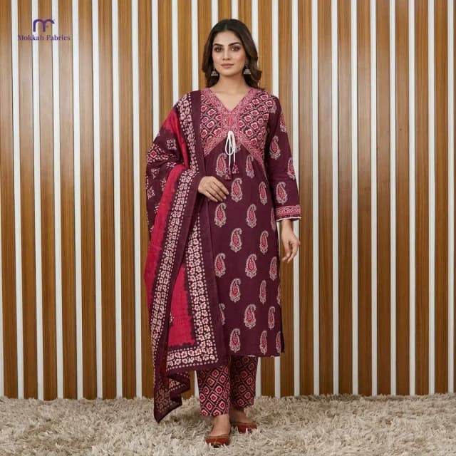 Fine Cotton Maternity Gown 3pcs